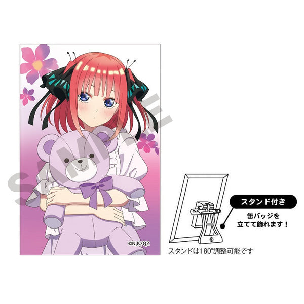 『五等分の花嫁∫∫』アート缶バッジ 中野二乃 ぬいぐるみ【202502再販】